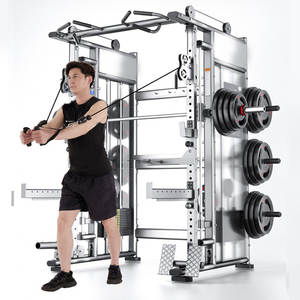 Comercial multifuncional <span class=keywords><strong>Palestra</strong></span> <span class=keywords><strong>gimnasio</strong></span> en casa EQUIPO DE Fitness accesorios cable crossover Smith máquina Power Cage Squat Rack - Product Image 4