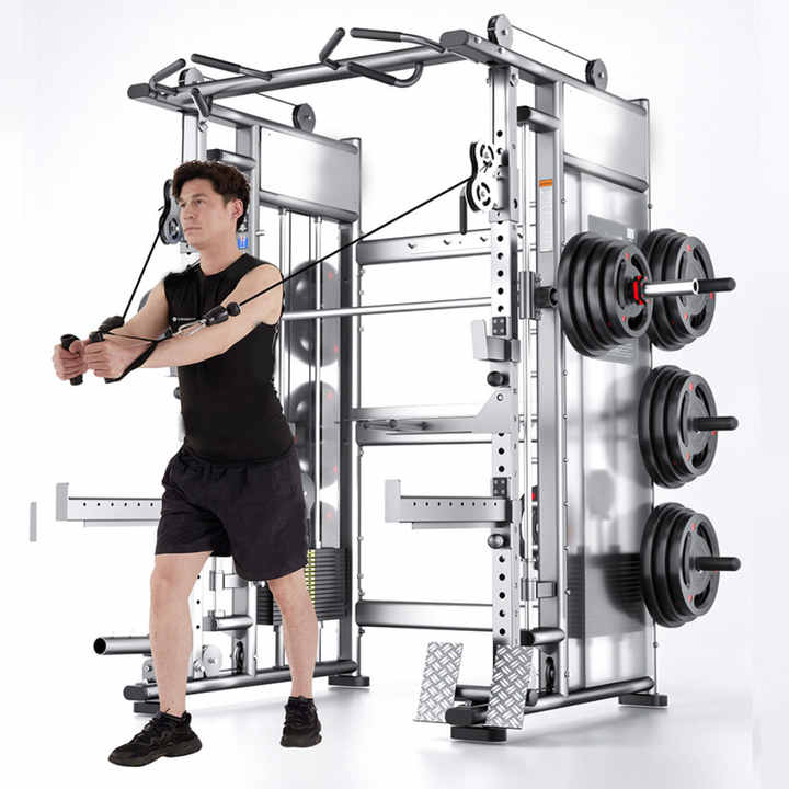Half rack palestra con lat machine 25-50 mm