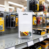 Contenants en blister thermoformés PET transparents, jetables, écologiques, à fermeture Eurolock, pour matériel, cosmétiques, sur mesure