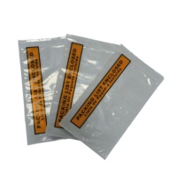 Enveloppe autocollante personnalisée pour factures et listes de colisage, étanche, en polyéthylène transparent, sur mesure