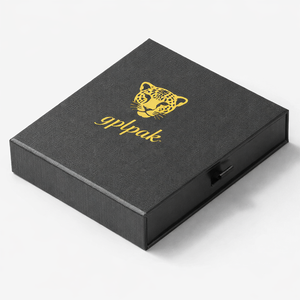 Caja <span class=keywords><strong>de</strong></span> Regalo <span class=keywords><strong>de</strong></span> Lujo Ecológica <span class=keywords><strong>de</strong></span> 2 Piezas con Logotipo <span class=keywords><strong>de</strong></span> Leopardo Negro y Dorado Personalizado, Embalaje <span class=keywords><strong>de</strong></span> Marca para Carteras - Product Image 5