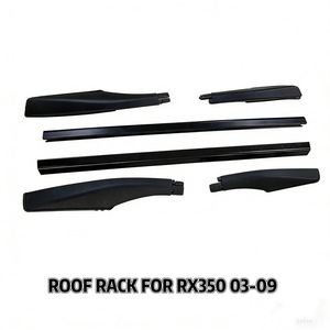 Portaequipajes de techo de aleación de aluminio negro, juego de 4 para Lexus Rx330 Rx350 03 09, montaje en techo - Product Image 2