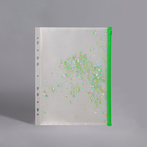 Shimmery thư mục tập tin a4a5a6 tập tin không thấm nước túi trong các kích cỡ khác nhau nghiên cứu vật liệu và kiểm tra giấy tờ lưu trữ túi ví nhựa pou - Product Image 5