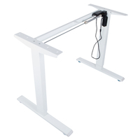 Bureau de réception manuel réglable en hauteur, ergonomique, pliable, durable, à moteur unique, moderne et personnalisé par le fabricant Hetium