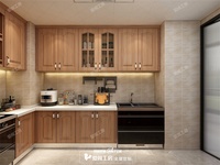 Cuisine intelligente Aige au design moderne personnalisé, armoires de cuisine électriques automatiques avec îlot relevable