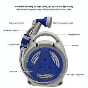 HOPEFLEX 20m 12mm Diamètre ISO9001 Certifié PVC Mini Enrouleur de <span class=keywords><strong>Tuyau</strong></span> d'<span class=keywords><strong>Arrosage</strong></span> pour Irrigation de Jardin et de Serre - Product Image 2