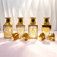 Flacons de parfum classiques de 150 ml, flacons dorés, grand flacon d'attar
