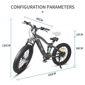 Bicicleta Eléctrica de Montaña HY-263 con Cuadro de Aluminio 6061 de 26 Pulgadas, 750W, 48V - Product Image 2