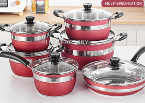 Juego de Utensilios de Cocina de Acero Inoxidable al por Mayor, Utensilios de Cocina por Inducción, Sartén Antiadherente, Juego de Ollas - Product Image 6