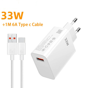 Cargador USB de 33W, Adaptador de Carga Rápida de 6A con <span class=keywords><strong>Cable</strong></span> USB <span class=keywords><strong>Tipo</strong></span> <span class=keywords><strong>C</strong></span> para Xiaomi Redmi Note 13 12, para <span class=keywords><strong>iPhone</strong></span>, para Teléfonos Móviles Samsung - Product Image 4