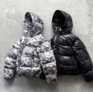 Veste épaissie de meilleure qualité, veste d'hiver en duvet avec fermeture éclair, coupe-vent d'extérieur pour hommes avec logo, fabricant de veste moelleuse - Product Image 2