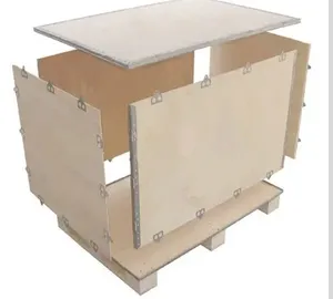Kunden spezifische Holzkisten verpackung mit Stahl kante für Import und Export