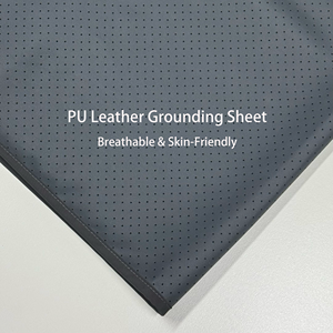 Aardende bedlaken grijs PU lederen aardingsmat antistatisch geleidend slaapverbetering duurzaam ontwerp OEM beschikbaar - Product Image 2