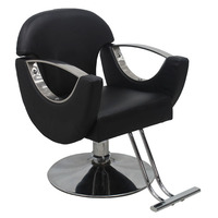 Chaise de coiffure hautement respirante avec dossier, équipement de coiffure adapté aux salons de coiffure et aux salons de beauté