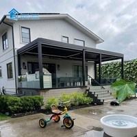 Pergola Bioclimatique Motorisée en Aluminium Sweet Home Garden avec Toit Rétractable, Écologique et Résistante aux Intempéries