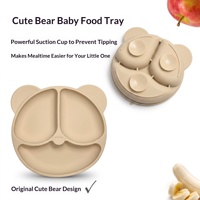 Ensemble de vaisselle en silicone de qualité alimentaire pour enfants, design minimaliste, 6 pièces, comprenant assiette, bol, cuillère, ensemble d'alimentation pour bébé