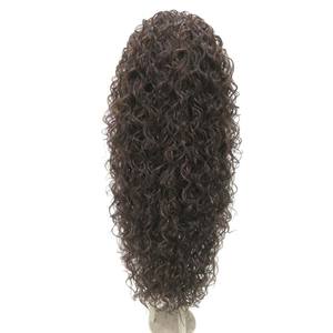 Nouveautés Cheveux Synthétiques Bouclés Personnalisés <span class=keywords><strong>Demi</strong></span>-Perruques à Bandeau Cheveux Aligné à la Cuticule Fixées pour Femmes Noires - Product Image 3
