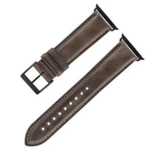 Heqi-Correa de cuero para <span class=keywords><strong>Apple</strong></span> <span class=keywords><strong>Watch</strong></span>, correa de reloj de 41mm, 45mm, cera de aceite de grano superior, <span class=keywords><strong>nuevo</strong></span> diseño <span class=keywords><strong>2022</strong></span> - Product Image 4