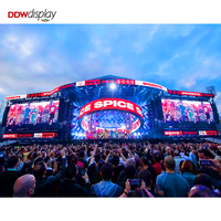Panel Layar LED Sewa Digital Signage Indoor P3.91/P2.6 500*500mm OEM,  Cetakan Aluminium Khusus,  Panel Latar Panggung, IP65