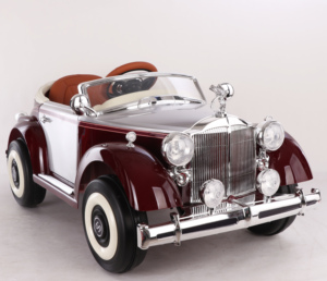 Retro vintage typ Ein-zu-eine <span class=keywords><strong>2</strong></span>,4G Bluetooth fernbedienung kinder elektrische auto für baby. - Product Image 2