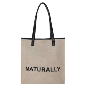 Bolsas de compras de yute natural, ecológicas, de gran capacidad, personalizadas con logo, en conjuntos de bolsas de arpillera lisas. - Product Image 3