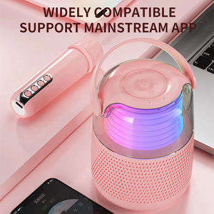 CyborisY1 BT altavoz de gama alta Bluetooth Audio pequeño hogar Ktv Karaoke micrófono niños cantando regalo Bluetooth altavoz columna - Product Image 5