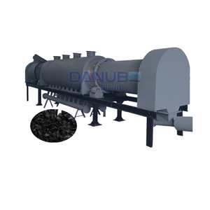 Four rotatif de pyrolyse à chauffage au gaz en acier inoxydable avec four de carbonisation pour copeaux de bois - Product Image 1