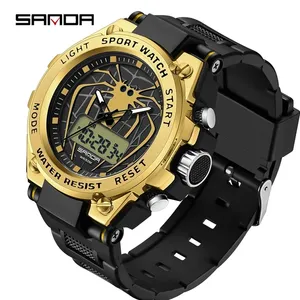 SANDA 3159 montre-bracelet pour homme horloge nouveau Design Original hommes montre Sport militaire double affichage montres électronique Relogio