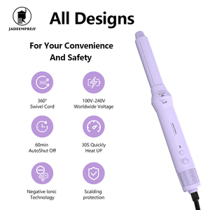 Ensemble de brosses sèche-<span class=keywords><strong>cheveux</strong></span> ioniques professionnelles 8-en-1, fer à <span class=keywords><strong>boucler</strong></span>, <span class=keywords><strong>brosse</strong></span> chauffante, sèche-<span class=keywords><strong>cheveux</strong></span> et <span class=keywords><strong>brosse</strong></span> lissante multi-styler - Product Image 3
