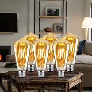 Bombilla LED de Filamento Vintage E27/E26, 10W/8W/4W, Vidrio Edison, 3000K-6500K, Certificación CE, Luces de Vela Regulables para Uso Residencial, 2 Años de Garantía - Product Image 3