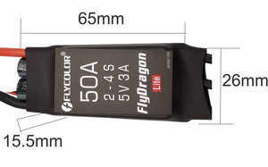 50A ESC <span class=keywords><strong>2</strong></span> 4S ตัวควบคุมความเร็วอิเล็กทรอนิกส์แบบไม่มีแปรง 5V 3A BEC XT60 ปลั๊กหัวกระสุนขนาด <span class=keywords><strong>3</strong></span>.5 มม.สำหรับเครื่องบินโดรนอาร์ซี - Product Image 3