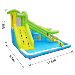 En Stock, Tobogán Acuático Inflable para Niños, Castillo Hinchable para el Hogar, Modelo NBHL-060C, Fabricado con Tela de Nailon - Product Image 6