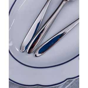 Service de table Sambonet 6 pièces avec couverts à manche rond pour des repas élégants - Product Image 1