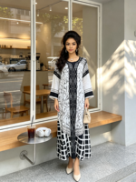 Abaya Lisami extra large et longue en tissu métallisé, nouvelle mode musulmane, robe décontractée en polyester avec estampage à chaud, taille unique, vêtements africains