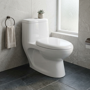 Modern <b>Egg</b> Shape One Piece <b>Ceramic</b> Toilet Floor Mounted Water Closet Dual Flush Multiple Color Sanitary Ware - Product Image 3