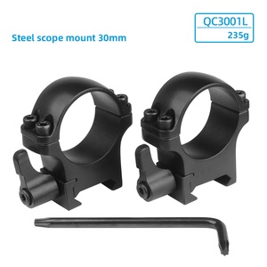Anillas de Montaje para Mira Telescópica de Acero de Altura Ajustable y Liberación Rápida, Base Resistente de 21 mm para Caza al Aire Libre y Actividades Tácticas - Product Image 4
