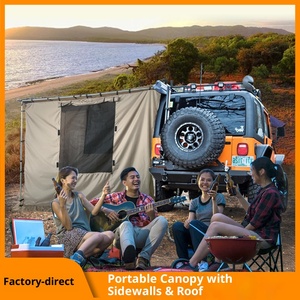 Oxford không thấm nước xe bên Lều nơi trú ẩn cho cắm trại ngoài trời với hai phòng ngủ bốn mùa sử dụng và mái hiên tán xe - Product Image 5