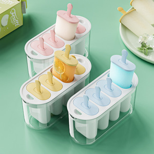 <span class=keywords><strong>Molde</strong></span> para helados tipo paleta con tapa, <span class=keywords><strong>de</strong></span> grado alimenticio, fácil <span class=keywords><strong>de</strong></span> desmoldar, para uso doméstico, para bloques <span class=keywords><strong>de</strong></span> hielo y helados congelados - Product Image 2