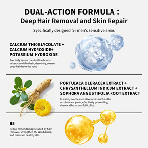 Fabricants de crème dépilatoire à marque privée, bras, jambes, poitrine et zone pubienne, crème dépilatoire pour hommes - Product Image 5