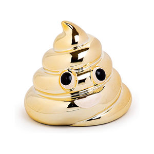 Hucha de cerámica con diseño de caca de oro - Product Image 1