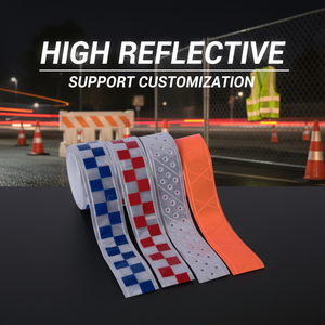 Lianxing fluorescent orange blanc argent <span class=keywords><strong>jaune</strong></span> coloré cousu sur ruban de sangle micro prismatique en pvc <span class=keywords><strong>rétro</strong></span> réfléchissant pour vêtement - Product Image 1