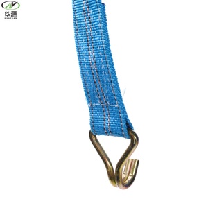 Sangle de serrage à boucle à ressort en plastique de 25 mm (1 pouce) avec <span class=keywords><strong>crochet</strong></span> plat recouvert de vinyle - Product Image 2