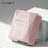Séchoir à ongles professionnel personnalisable 45 ampoules 120W avec 4 minuteurs, rechargeable, capteur automatique UV LED pour polymérisation à domicile