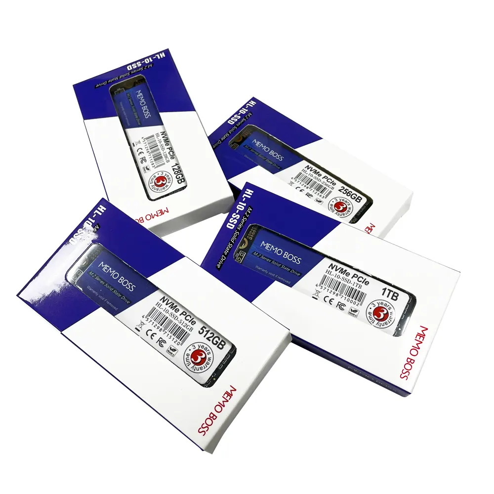 Memoboss Hot Sale m2 Nvme hard drives 250Gb 500Gb 1Tb m.2 nvme ssd Solid State Hard Drive solid disks For Laptop