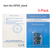 Housse de webcam Slide,[Lot de 3] Housse de caméra Web pour ordinateur portable compatible avec MacBook, ordinateur portable, PC, ordinateur, iMac,iPad, téléphone portable iPhone, etc.