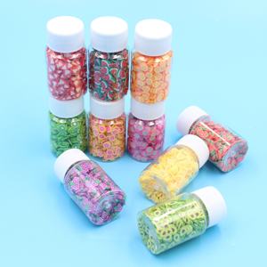 Figurine 3D en Argile Polymère 20ml Nouveau Design Motif de Petits Fruits Tranches Sprinkles pour Slime Craft Diy Accessoires Bouteille Emballée - Product Image 3