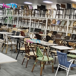 Silla de mimbre estilo Retro de ocio, jardín antiguo, caña de ratán, bambú, París, Café - Product Image 6