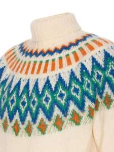 Suéter de Cachemira de manga larga de punto Jacquard de cuello alto Retro informal de moda de alta calidad para hombres - Product Image 6