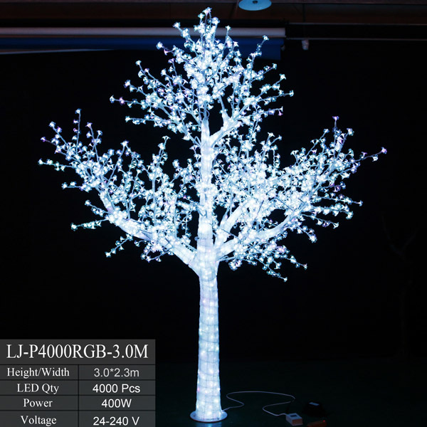 White Xmas Led Light Pre-lit 7ft Artificial Christmas Tree for Wedding Centerpieces & Table Decorations