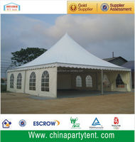 Tente Pagode Imperméable en Alliage d'Aluminium et Tissu PVC à Double Couche avec Renforts Droits 6x6m 10x10m pour Grands Événements Intérieurs/Extérieurs